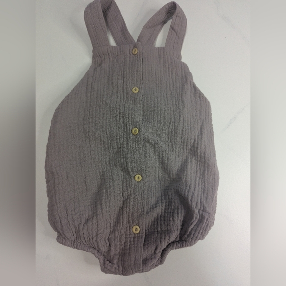 H&M Other - H&M 100% Organic Cotton Baby Romper Light Purple, Size 12m